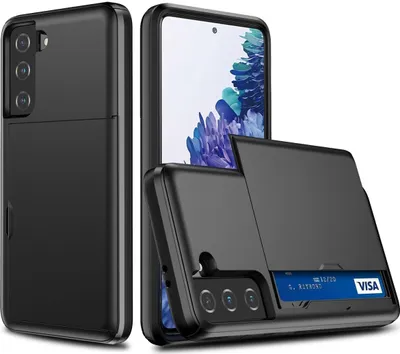 Zdjęcie produktu dla König Design Etui kompatybilne z Samsung Galaxy S21 Plastikowe, miękkie etui na telefon komórkowy - Etui na telefon komórkowy czarne