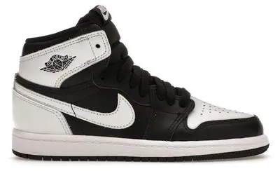 Imagen del producto de Jordan 1 Retro High OG, color negro y blanco (talla para niños), talla europea 32