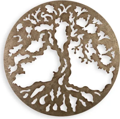 Produktbild von Wanddekoration Eisen Baum Replikat Retro Design Dekoration