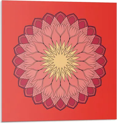 Immagine prodotto di Motivo mandala floreale - Piastrelle autoadesive - Rivestimento - Pannello murale - Piastrelle in PVC - Piastrelle in vinile - Piastrelle in PCV - Autoadesive - Decorazione murale - 9 pezzi 30 x 30 cm