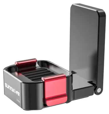 Produktbild von INF Magnethalter für Osmo Pocket 4/3 – Aluminium, Silikon, 180° verstellbar Schwarz