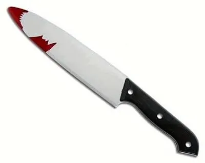 Zdjęcie produktu dla Fałszywy nóż halloween straszny rekwizyt kostium horror cosplay DIY
