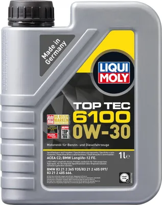 Produktbild von Liqui Moly Top Tec 6100 Sae 0w-30 Motoröl 1l Durchsichtig  Durchsichtig One Size