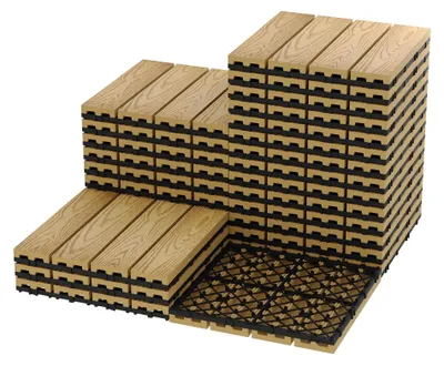 Obrázek produktu pro Dlaždice na paluby, voděodolné, protiskluzové, teakové