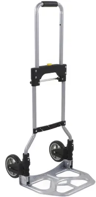Obrázek produktu pro Uniqoos® Skládací transportní vozík, nosnost 70 kg – skládací vozík s nastavitelnou rukojetí (2 výšky), kompaktní a univerzální pro nakupování, kempování, stěhování