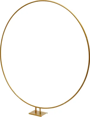 Obrázek produktu pro 2x2,1 m kulatý svatební oblouk Železný oblouk Rose Balloon Stand Kovový květinový stojan (zlatý) na trávník Svatební narozeninová párty Absolventské rekvizity Dekorace na pozadí
