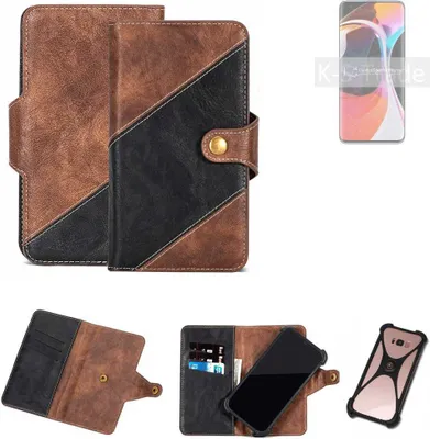 Produktbild von K-S-Trade Handyhülle Schutzhülle Bookstyle Case kompatibel mit Xiaomi Mi 10 Klapphülle Cover Hülle Schutztasche 1x
