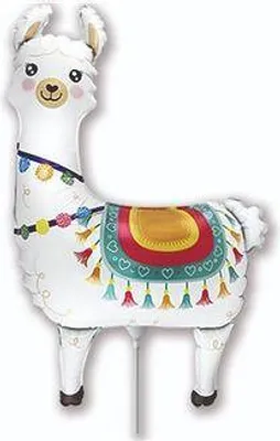 Produktbild von Folienballon - Lama am Stiel 37 cm
