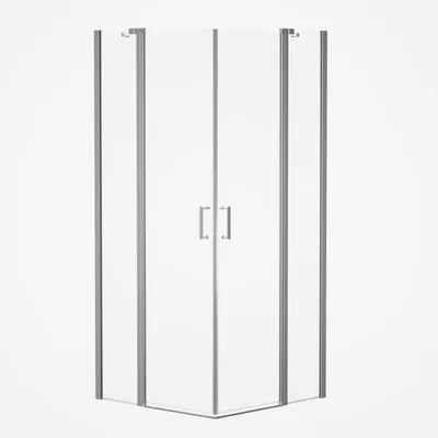 Zdjęcie produktu dla Kabina prysznicowa 90x90 MARWELL Neptun II chromowana wej?cie naro?ne - 90x90x195cm - szklana kabina prysznicowa z wej?ciem naro?nym - z drzwiami obrotowymi - wysokiej jako?ci profile aluminiowe