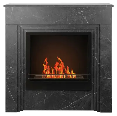 Immagine prodotto di Bellini - Camino a bioetanolo da terra 96x35xH96 cm, effetto marmo nero