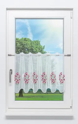 Immagine prodotto di Tenda a pannello Lysel con motivi floreali (L x A) 80 cm × 45 cm rosa/rosa