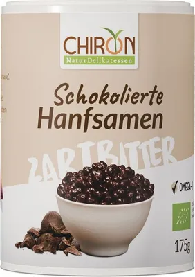 Produktbild von Chiron Schokolierte Hanfsamen Zartbitter -  - 175g