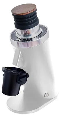 Produktbild von ROASTLY DF64 Kaffeemühle Gen 2 II V2.5, Berühmtes White Label, Elektrische Einzeldosis-Kaffeemühle, Nahezu Retentionsfrei (Weiß)