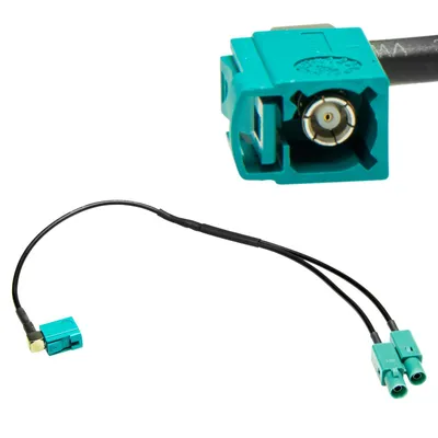 Produktbild von FAKRA Antennen Adapter auf Doppel Fakra Splitter Verteiler Stecker Kabel Auto