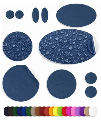 Productafbeelding van Reparatielapjes voor donsjassen, tenten, 11 stuks, waterdicht, donkerblauw