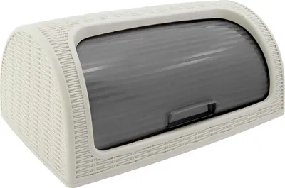 Zdjęcie produktu dla Pojemnik na chleb 41,5x27x18cm RATAN kremowy