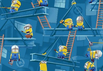 Minion Teppich Spielteppich blau 95x133cm FACTORY