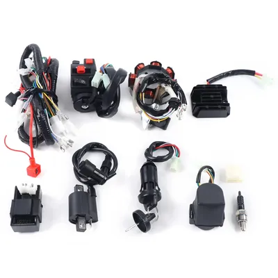 Produktbild von Elektroverkabelbaum-Kit, langlebiges Material, vollständige Komponenten, schwarz