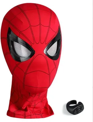 Produktbild von Spiderman Maske Augen Bewegliche Fernbedienung Spiderman Maske Peter Parker Halloween Cosplay Kostüm Maske Elasthan Stoff Material