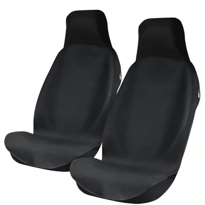 Produktbild von Upgrade4cars 2 x wasserdichter Autositzschoner für Vordersitze aus Oxford | Fahrersitz Schonbezug für Arbeit, Sport usw. | Autositz-Auflage Universal | Auto-Sitzbezug vorne