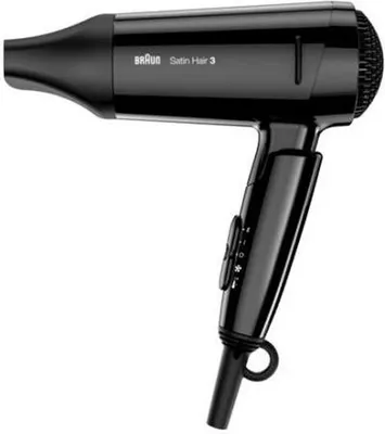 Produktbild von Braun Satin Hair 3 Style&Go Hair Dryer with IonTec and Styling Nozzle Black 1600W 100-240V