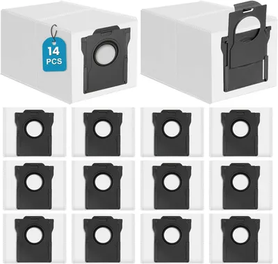 Produktbild von 14 Stück Staubbeutel für Dreame L10s Ultra Gen 1/2/3, L10/L10s Pro/L20/L40/L50/X40/X50/Aqua10/Matrix10 Ultra, für Mova Z60/S20/E30/E40/P50/P50s/V50 Ultra Staubsauger - Ersatz Staubsaugerbeutel