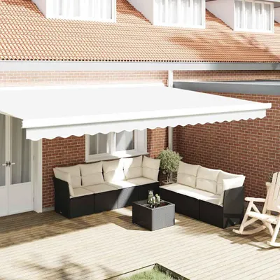 Immagine prodotto di vidaXL Tende da tenda da sole di ricambio, bianche, 480 x 20 cm, poliestere
