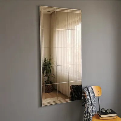 Image de Skye Decor, NSTLA308d- NSTLA308dNOS, Argent, miroir mural, 130x62 cm, 100% MDF