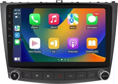 Zdjęcie produktu dla Radio samochodowe z Bluetooth i CarPlay do Lexus IS250/200/300/350 (2006–2012) – Kompatybilne z Apple i Android – System stereo z nawigacją – System nawigacyjny – 2 GB pamięci RAM, 32 GB pamięci wewnętrznej, wyświetlacz 10,1 cala