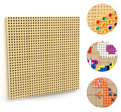 Immagine prodotto di MASTERKIDZ Pannello da parete - Lavagna scientifica creativa STEM + Pannello di montaggio 80 x 80 (cm)