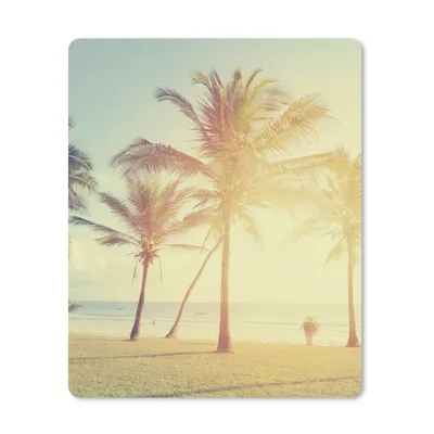Produktbild von MuchoWow® Mauspad Mousepad Meer - Palme - Sommer - Sonne - Strand 30x40 cm - Mousepads - Maus Mat - Pad - Mausunterlage - Mausmatten