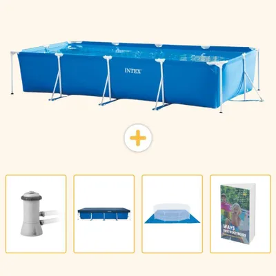 Obrázek produktu pro Obdélníkový bazén s rámem - 450 x 220 x 84 cm - 5 dílů, model SCB117