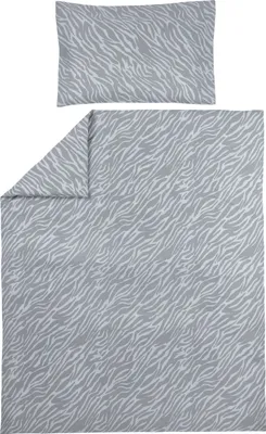 Produktbild von Meyco Zebra Bettbezug Grau 120 x 150 cm