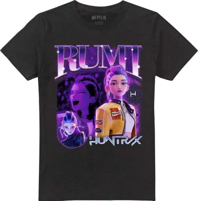 Produktbild von K-Pop Demon Hunters - "Huntr/X" T-Shirt für Herren/Damen Uni TV20370 (XL) (Schwarz)