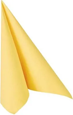 Produktbild von 20 Servietten "ROYAL Collection" 1/4-Falz 33 cm x 33 cm gelb