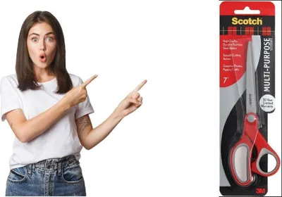 Zdjęcie produktu dla Ergonomiczne nożyczki Scotch 18,5 cm 3M
