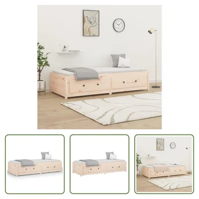 Produktbild von The Living Store Tagesbett 90x190 cm Massivholz Kiefer
