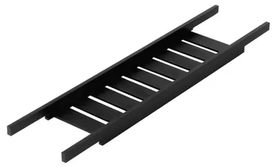 Zdjęcie produktu dla Półka do wanny - deska do wanny - bambus - 68 cm - czarna