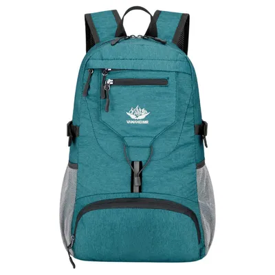 Produktbild von Ultraleicht Wanderrucksack, Wasserabweisend Faltbar Reiserucksack für Outdoor Camping Wandern Reisen, Grün