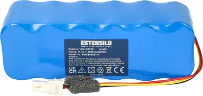 Produktbild von EXTENSILO Akku Ersatz für Samsung DJ96-0083C, DJ96-00136B, VCA-RBT20 für Staubsauger (4500 mAh, 14,4 V, NiMH)