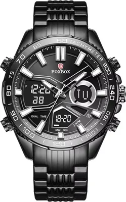 Produktbild von Uhr FOXBOX LU-34967 - Elegante Herrenuhr in Schwarz KP34967