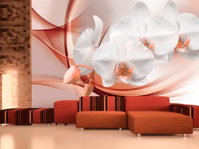Produktbild von Vlies Fototapete 350x256 cm Tapeten Wandtapete XXL Abstrakt Blumen b-A-0213-a-c