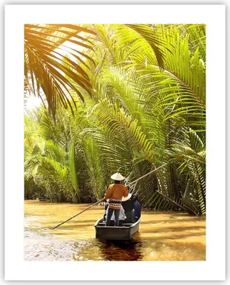 Produktbild von Poster - Poster ohne Rahmen - Fluss Mekong £ódŸ - 40x50 cm - Wand Bild - Wanddeko - Wandbilder - Kunstposter - Wandposter - Bilder - Kunstdruck - Wanddekoration - Wandbild - P2XPA40x50-4695