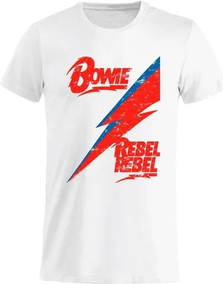 Produktbild von David Bowie T-Shirt mit Band-Motiv aus 100% Baumwolle Offizielles Fan-Produkt
