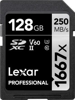Immagine prodotto di Scheda Lexar Professional 1667x 128 GB SDXC UHS-II
