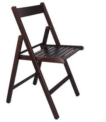 Imagen del producto de Silecomplaza 19016: Silla plegable de madera, 43 x 46 x 79 cm, color wengué
