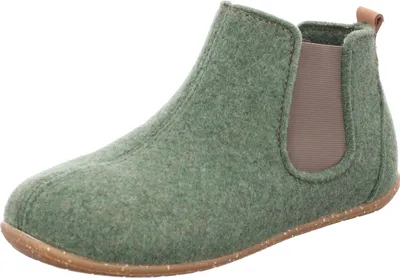 Produktbild von Rohde Damen Hausschuh Filz Wolle Stiefelette Stretch Schlupfschuh 6868, Größe:42 EU, Farbe:Grün