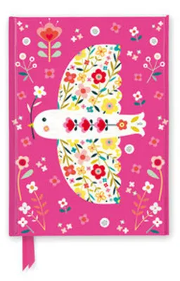 Produktbild von Bee Brown: Pink Floral Dove (Foiled Journal)