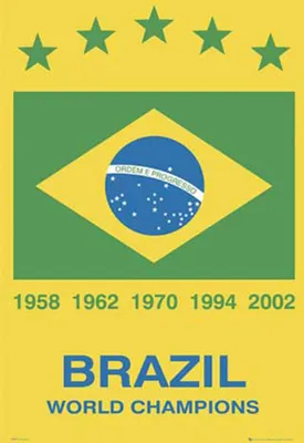 Obrázek produktu pro Fotbal - Plakát - Brazílie