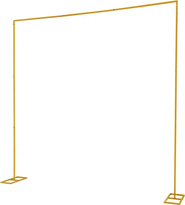 Produktbild von Hintergrundständer, verstellbare Höhe von 1,09 m bis 3 m, robuste Basisdesign, Gold, 3m